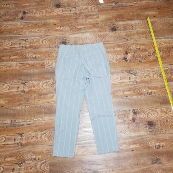 A New Day Pants 10 Grey Ankle Modern Office Striped Contemporary - Picture 3 of 5